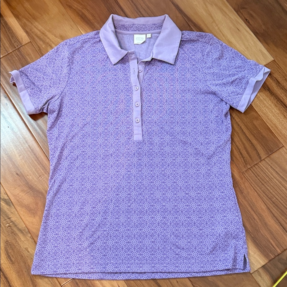 Ping Lavender Button Down Shirt